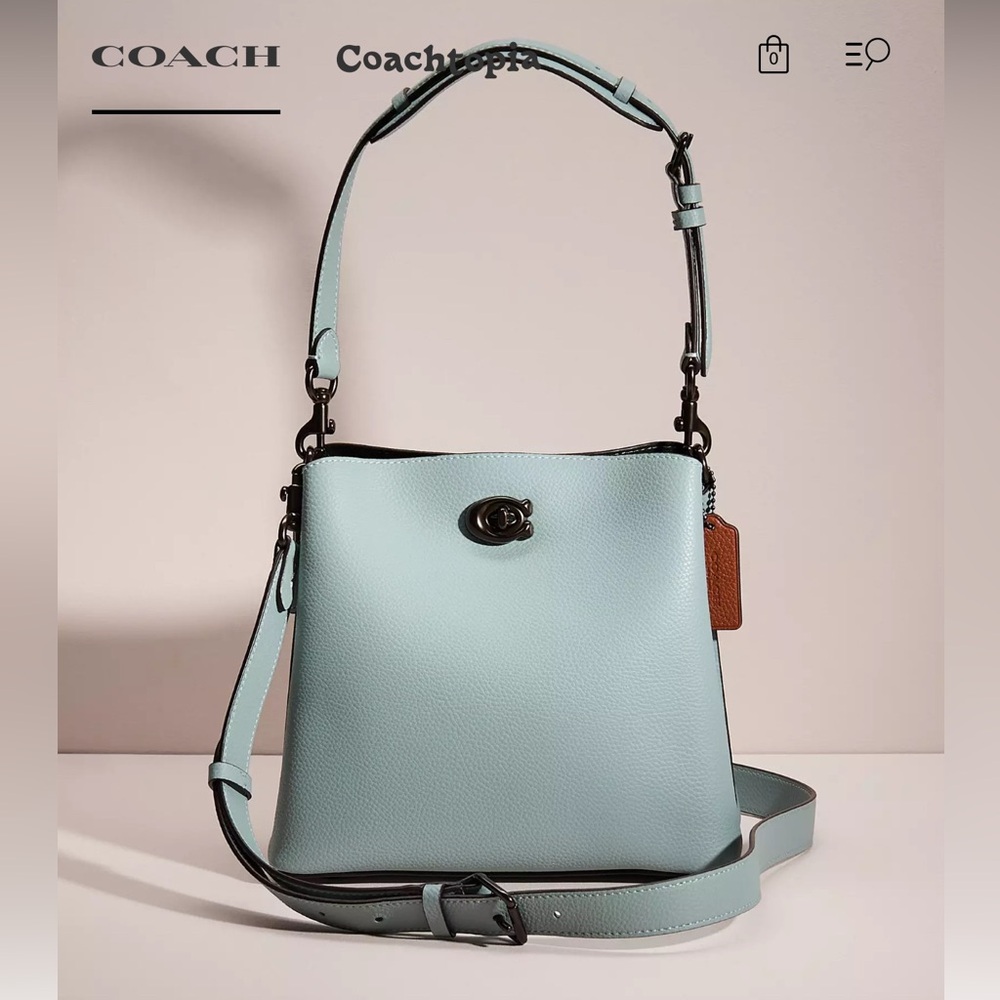 NWT Coach Willow Bucket Bag In Colorblock